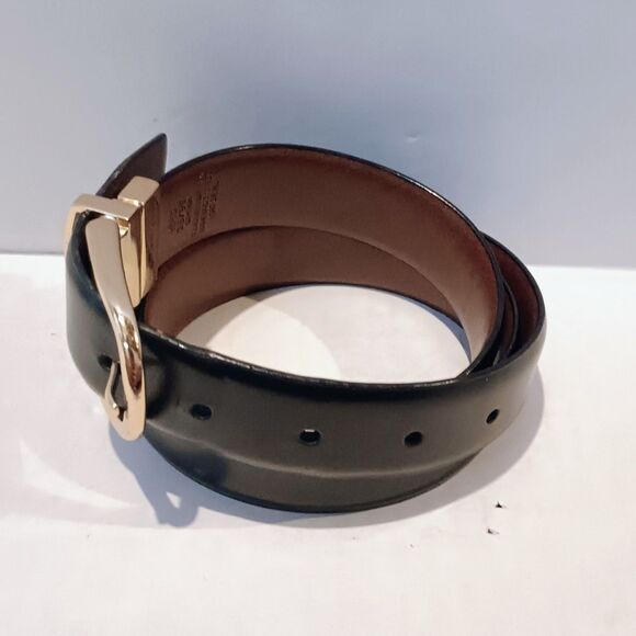 Tommy Hilfiger Leather Reversible Belt-Size 38-Swivel Buckle-Black-Brown-Classic - Picture 3 of 9